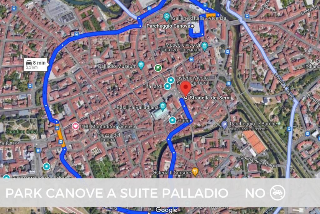 Suite Palladio Centro Vicenza A 2 Passi Da Piazza Dei Signori Check-In Veloce מראה חיצוני תמונה