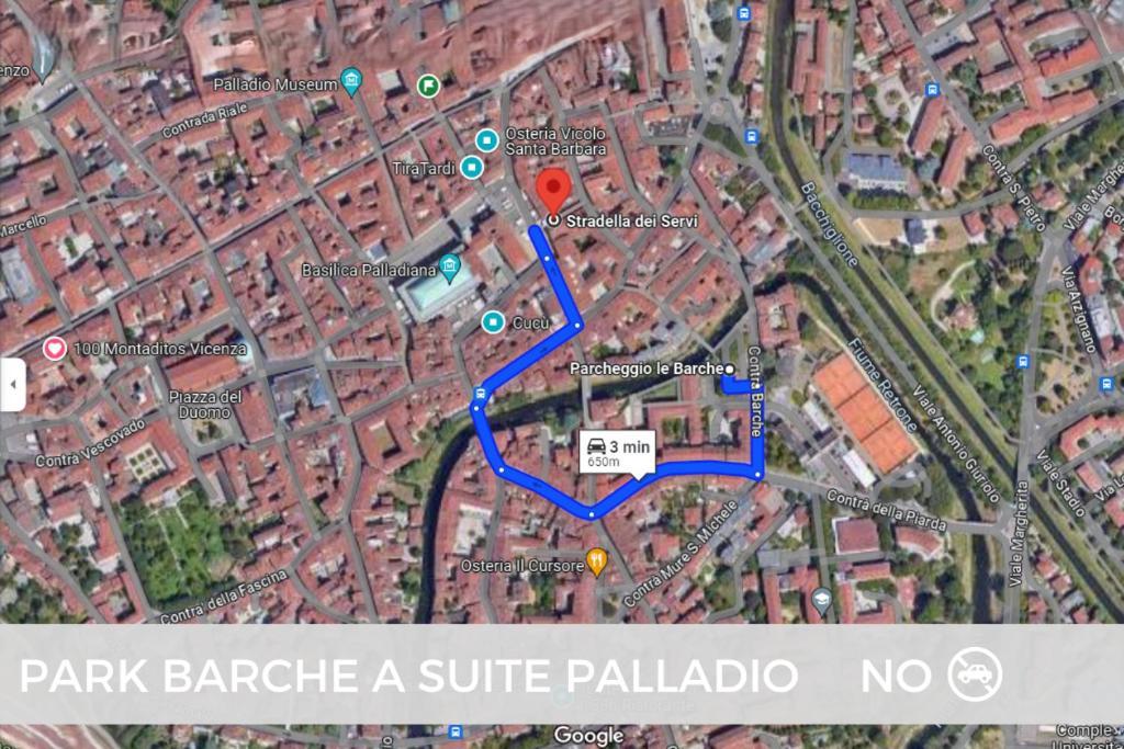 Suite Palladio Centro Vicenza A 2 Passi Da Piazza Dei Signori Check-In Veloce מראה חיצוני תמונה
